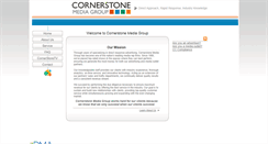 Desktop Screenshot of cornerstonemediagroup.com